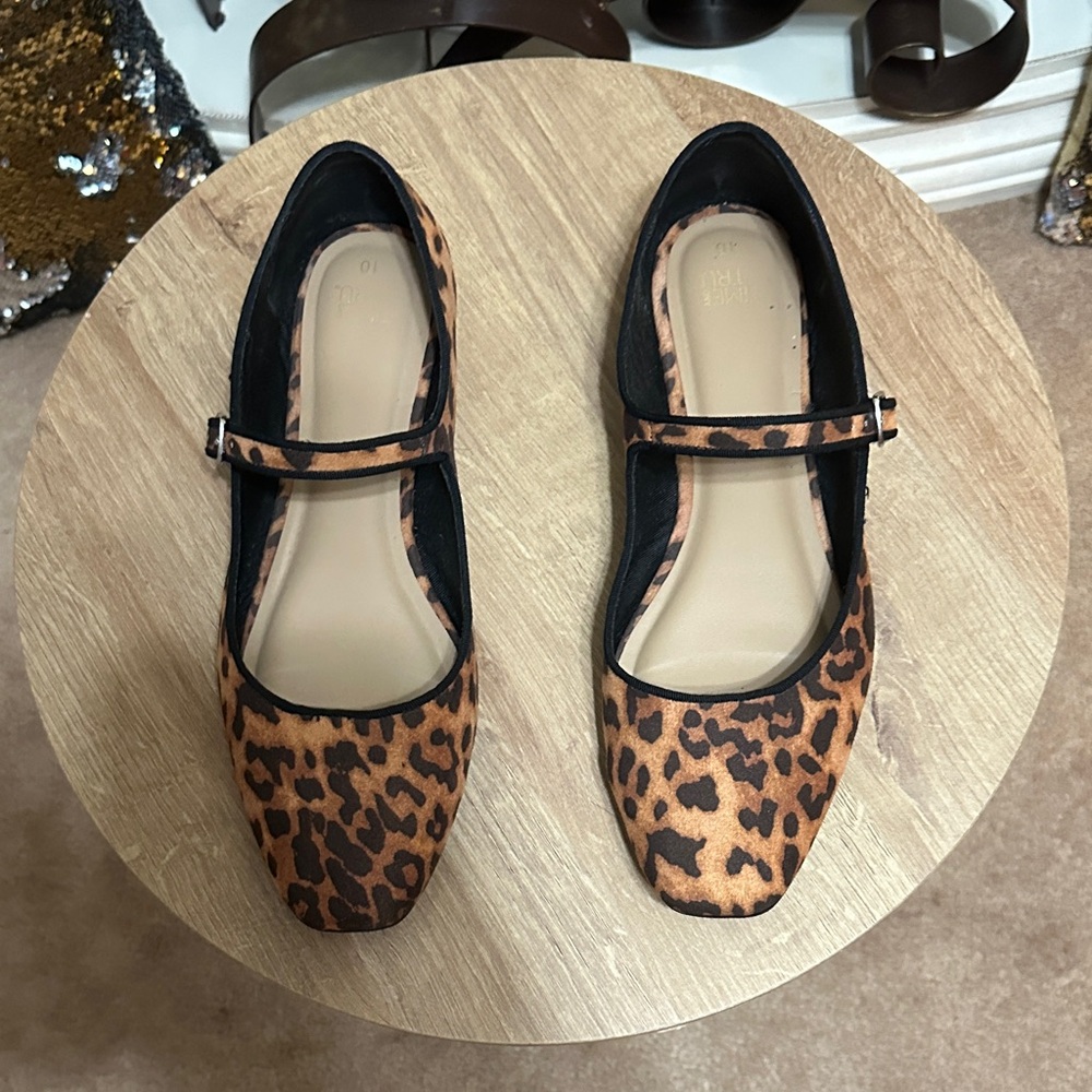 Leopard Print Mary Jane Shoes